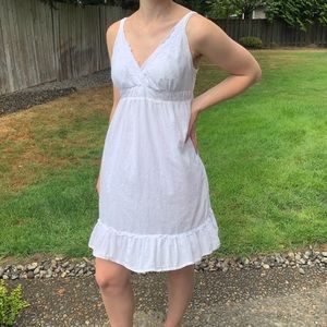 Faded Glory flowy white lace dress
